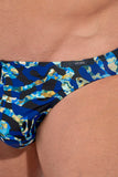 Funky Styles Comfort Micro Briefs | Navy Blue Print 403015-P0NB