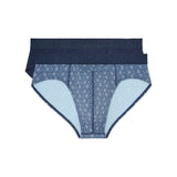 Jonas #2 Mini Briefs H01 2 Pack | Navy/Blue Print 402875-D015
