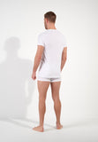 401331 Supreme Cotton Tee-Shirt V Neck - 0003 White