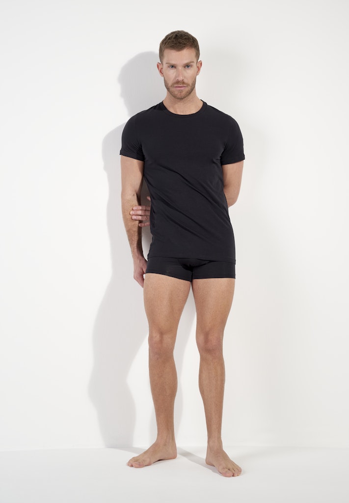 401330 Supreme Cotton Tee-Shirt Crew Neck - 0004 Black