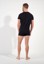 401331 Supreme Cotton Tee-Shirt V Neck - 0004 Black