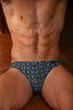 Aloys Comfort Micro Briefs | Dark Grey Print 403085-P284