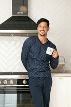 Bo Long Pajama Set | Navy Print 403213-I0RA