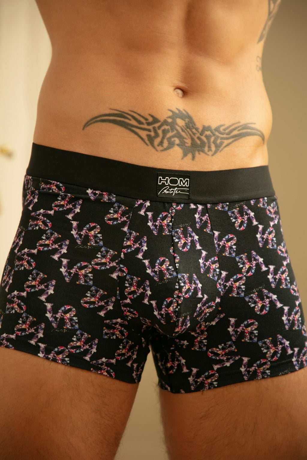 Pop Love Boxer Briefs | Black Print 403253-P004