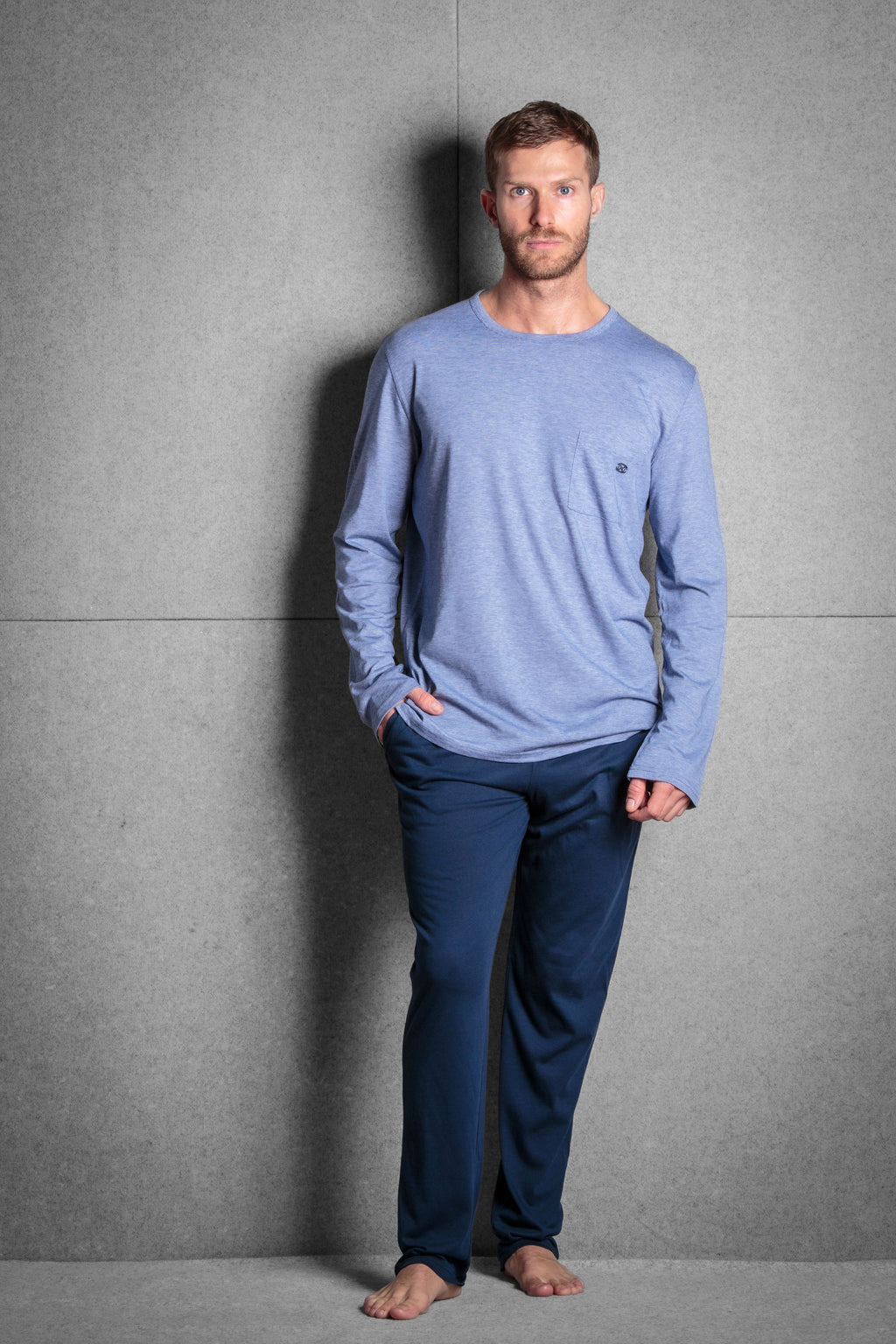 Modal Comfort Long Sleepwear Set | Navy 402885-00RA