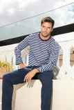 Atlantic Long Pajama Set | Blue Stripes 403113-R0BI