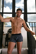 Long Island Boxer Briefs HO1 | Navy Print 403133-P0RA